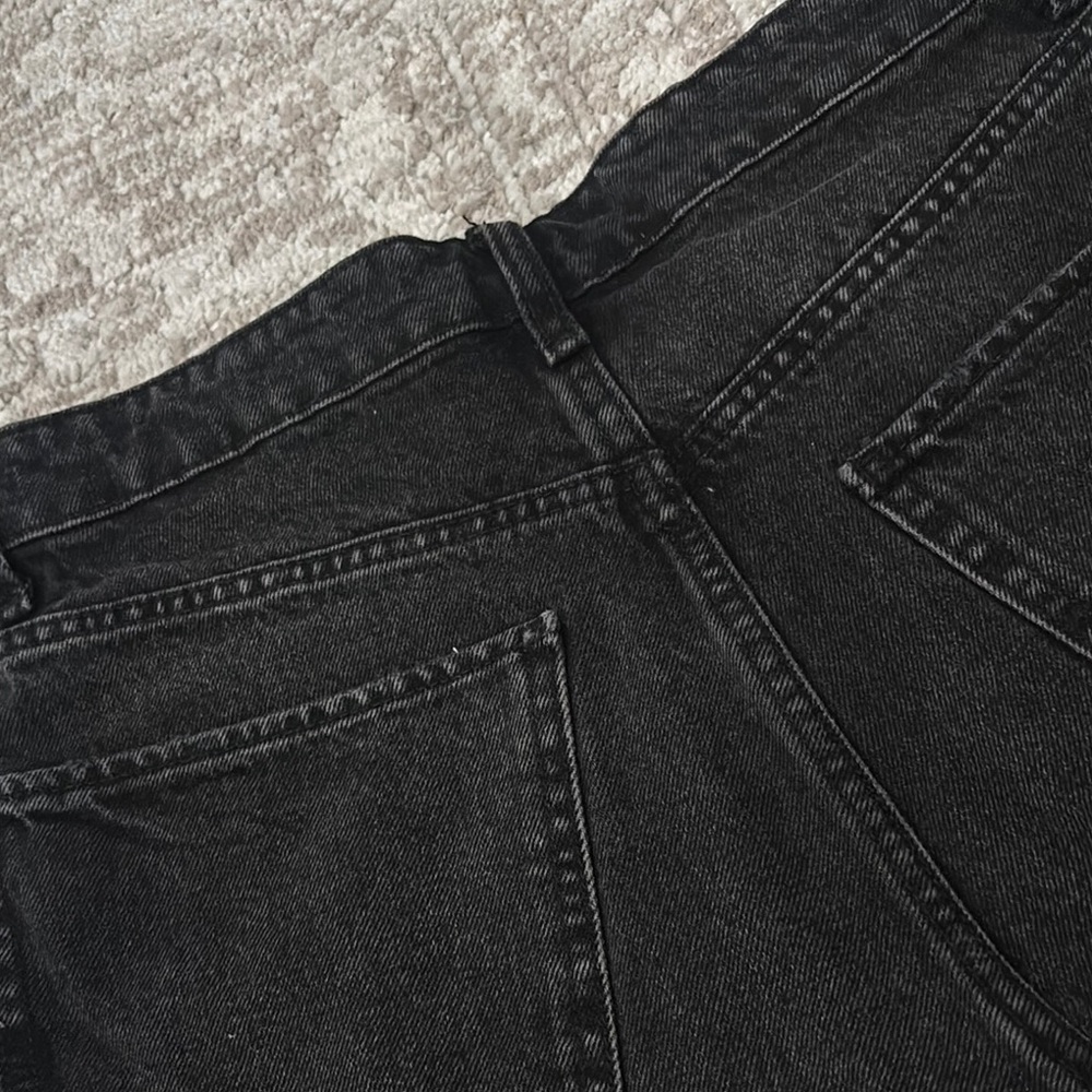 ZARA Black Denim Women's Shorts - Picture 7 of 11